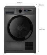 Secadora Bomba de Calor - INFINITON SD-A85IB, 8 kg, 14 programas, Dark Inox - Imagen 2