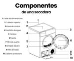 Secadora Bomba de Calor - INFINITON SD-A85IB, 8 kg, 14 programas, Dark Inox - Imagen 4