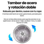 Secadora Bomba de Calor - INFINITON SD-A85BB, 14 programas, Blanco - Imagen 7