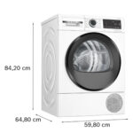 BOSCH Secadora bomba de calor - BOSCH Serie 6 WQG235D1ES, Eléctrico, 8 kg, 15 programas, Blanco - Imagen 4