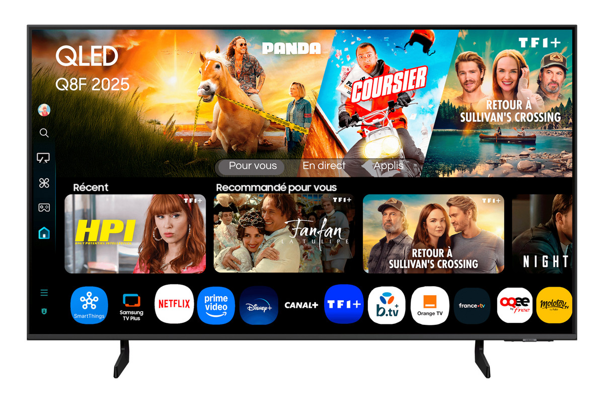 162676881_1 SAMSUNG TV QLED 43" - SAMSUNG TQ43Q8FAAU, UHD 4K, Smart TV, Gris - Imagen 1