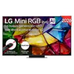 TV RGB Mini LED 65" - LG 65MRGB87B6B, UHD 4K, Procesador Inteligente α8 AI Processor 4K Gen3, Smart TV, DVB-T2 (H.265), Negro