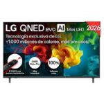 LG TV QNED Mini LED 55" - LG 55QNED82B6B, UHD 4K, Procesador Inteligente α8 AI Processor 4K Gen3, Smart TV, DVB-T2 (H.265), Negro