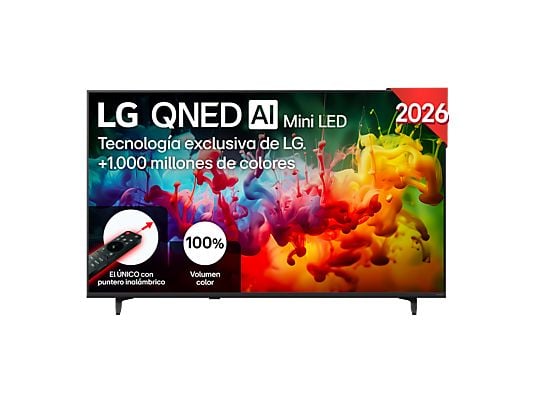 1627647_1 LG TV QNED Mini LED 55" - LG 55QNED72B6B, UHD 4K, Procesador Inteligente α7 AI Processor 4K Gen9, Smart TV, DVB-T2 (H.265), Negro - Imagen 1