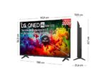 LG TV QNED Mini LED 43" - LG 43QNED72B6B, UHD 4K, Procesador Inteligente α7 AI Processor 4K Gen9, Smart TV, DVB-T2 (H.265), Negro - Imagen 4