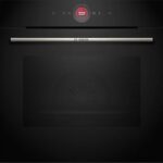 Bosch REACONDICIONADO Seminuevo Muy bueno Horno compacto - Bosch HBG724AB1, Multifunción, Limpieza por agua, 71 l, 59.4 cm, Negro