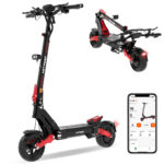 HITWAY Patinete eléctrico - HITWAY H10, Pot. máx. 1600 W, Carga máx. 120 kg, 20800,00 mAh, H10-Rojo