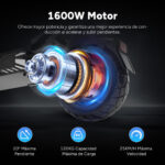 HITWAY Patinete eléctrico - HITWAY H10, Pot. máx. 1600 W, Carga máx. 120 kg, 20800,00 mAh, H10-Rojo - Imagen 3