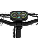HITWAY Patinete eléctrico - HITWAY H10P, Pot. máx. 1600 W, Carga máx. 120 kg, 28600,00 mAh, H10P-Gris - Imagen 7