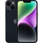 REACONDICIONADO Excelente Apple iPhone 14, Medianoche, 256 GB, 5G, 6.1" OLED Super Retina XDR, Chip A15 Bionic, iOS