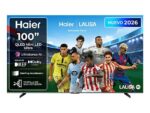 TV Mini-LED 100" - Haier S90 Series H100S90FUX, 4K, Google TV, Dolby Atmos, Sonido KEF, Gaming 144Hz, Negro