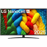 LG TV LED 55" - LG 55NANO81A6A, UHD 4K, 1, Smart TV, DVB-T2 (H.265), Black