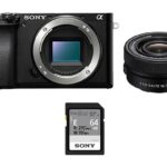 Sony REACONDICIONADO Seminuevo Muy bueno Cámara EVIL - Sony Kit Alpha 6100 (ILCE6100L) + Objetivo SELP16502 + Tarjeta SD 64GB, 24.2MP, Wi-Fi
