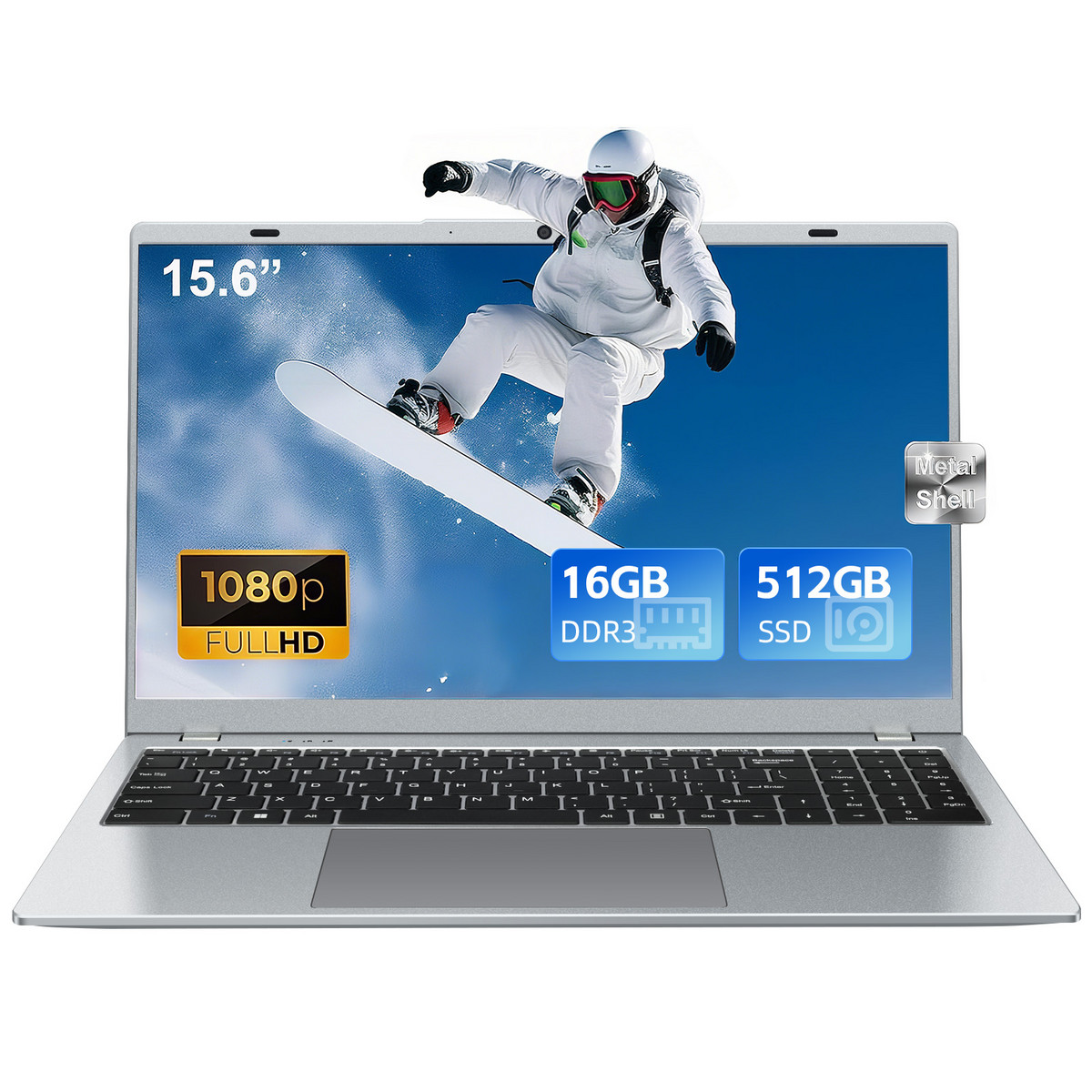 164384042_1 VANWIN Portátil - VANWIN NCS2154Y, 15,6 " Full-HD, Intel® Pentium® Gold 6500Y(Frecuencia máxima 3,4 GHz), 16 GB RAM, 512 GB SSD, UHD Graphics, Windows - Imagen 1