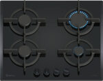 Balay Placa de gas - Balay 3ETG664RB, 4 zonas, 59 cm, Negro