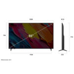 LG TV QNED 55" - LG 55QNED70A6A, UHD 4K, α7 Gen8 AI Processor 4K, Smart TV, DVB-T2 (H.265), Black - Imagen 4
