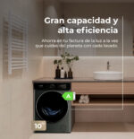 EVVO Lavadora carga frontal - EVVO Nature R10X, 10 kg, Inoxidable - Imagen 2