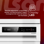 Lavavajillas libre instalación 60 cm - NILSON NJ13600E, 6 programas, 59,8 cm, Blanco - Imagen 2