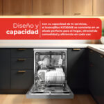 Lavavajillas libre instalación 60 cm - NILSON NJ13600E, 6 programas, 59,8 cm, Blanco - Imagen 3