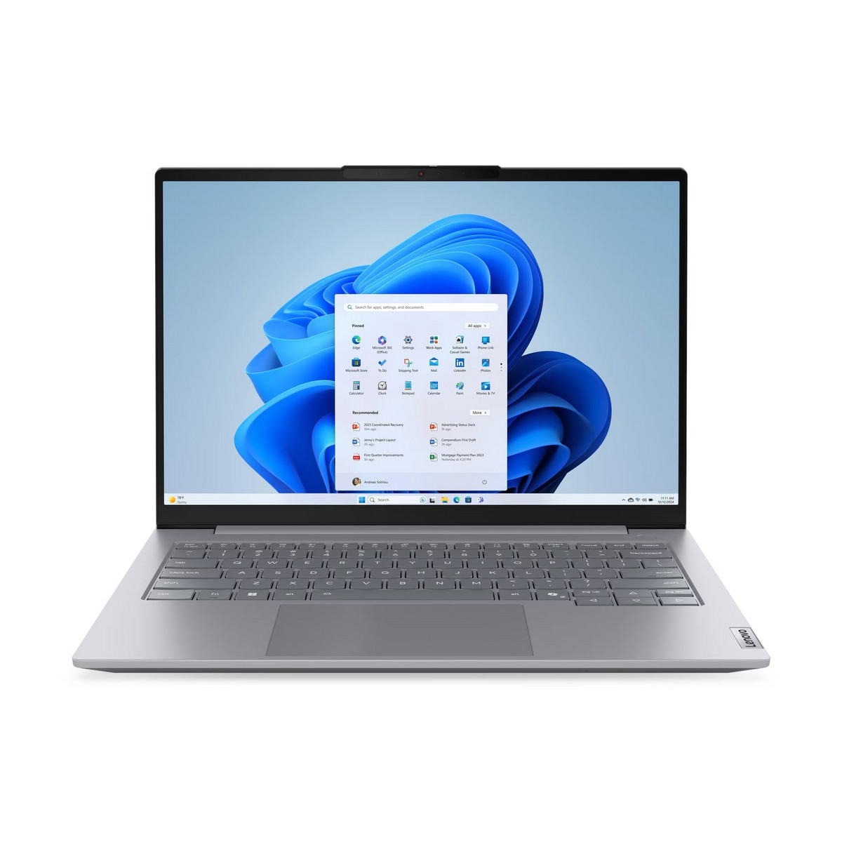 166347677_1 LENOVO Portátil - LENOVO ThinkBook 14 G8 IAL, 14 " WUXGA, Intel Core Ultra 7 255H, 32 GB RAM, 512 GB SSD, Arc™ 140T, Windows 11 Pro, Gris - Imagen 1
