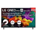 LG TV QNED Mini LED 55" - LG 55QNED85B6B, UHD 4K, Procesador Inteligente α8 AI Processor 4K Gen3, Smart TV, DVB-T2 (H.265), Negro
