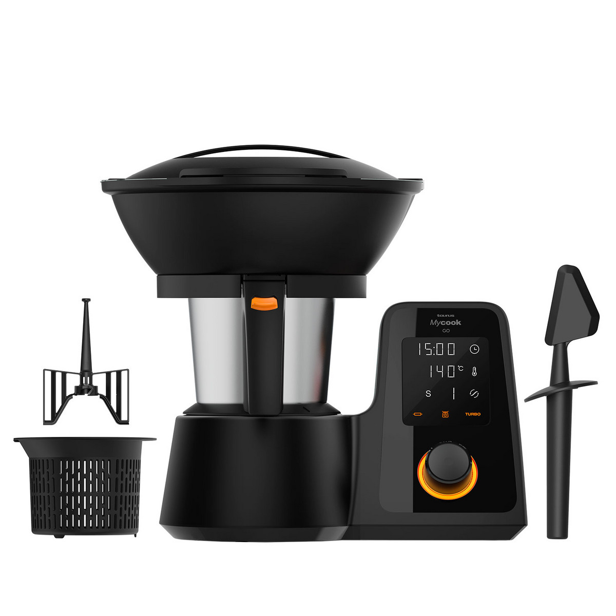 166661755_1 TAURUS Robot de cocina - TAURUS MYCOOK GO, 1600 W, 4,5 l, Negro - Imagen 1