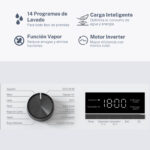 VOK Lavadora carga frontal - VOK EVW-8BAWL2412, 8 kg, 1200 rpm, 14 programas, Blanco - Imagen 6