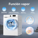 VOK Lavadora carga frontal - VOK EVW-8BAWL2412, 8 kg, 1200 rpm, 14 programas, Blanco - Imagen 7