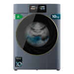 Lavadora carga frontal - CECOTEC Bolero DressCode 10950 Autodose Inverter 3D Ice Blue A, 10 kg, 300