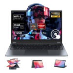 VANWIN Convertible 2 en 1 - VANWIN UCCUL15601, 15,6 " HD, AMD Ryzen™ 5 7430U (Frecuencia máxima 4,3 GHz), 16 GB RAM, 512 GB, Radeon™ RX Vega 7, Window