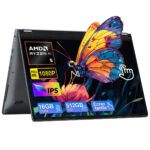 VANWIN Convertible 2 en 1 - VANWIN UCCUL15601, 15,6 " HD, AMD Ryzen™ 5 7430U (Frecuencia máxima 4,3 GHz), 16 GB RAM, 512 GB, Radeon™ RX Vega 7, Window