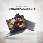 VANWIN Convertible 2 en 1 - VANWIN UCCUL15601, 15,6 " HD, AMD Ryzen™ 5 7430U (Frecuencia máxima 4,3 GHz), 16 GB RAM, 512 GB, Radeon™ RX Vega 7, Window - Imagen 6
