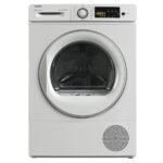 Secadora bomba de calor - SAUBER SERIE 5-DR8025V, Bomba de calor con refrigerante R290, 8 kg, 15 programas, Blanco