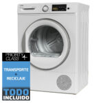 Secadora bomba de calor - SAUBER SERIE 5-DR8025V, Bomba de calor con refrigerante R290, 8 kg, 15 programas, Blanco - Imagen 2