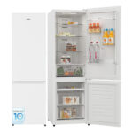VOK Frigorífico combi - VOK EVR-313NEW, Ancho reducido(54cm), Bisagras ocultas, No Frost, Altura 185,5 cm, Capacidad 313 l, Blanco