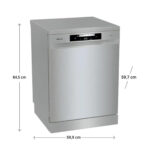 HISENSE Lavavajillas libre instalación 60 cm - HISENSE HS643C90X, 16 servicios, 6 programas, 599 mm, Inox - Imagen 6