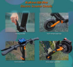 KUKIRIN patinete electrico - KUKIRIN G2 Pro VMP, Pot. máx. 500 W, Carga máx. 120 kg, negro - Imagen 7