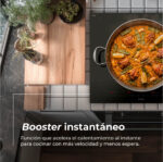 EVVO Placa de inducción - EVVO V68 TotalFlex, 4 zonas, 5,8 cm, Negro - Imagen 2