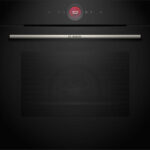 BOSCH Horno compacto - BOSCH HBG774KB1, Integrable, Pirolítico, 71 l, 54,9 cm, Negro