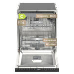 EVVO Lavavajillas integrable 60 cm - EVVO Di.3, 8 programas, 600 mm, Inox