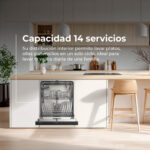 EVVO Lavavajillas integrable 60 cm - EVVO Di.2Y, 6 programas, 600 mm, Inox - Imagen 4