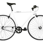 FABRICBIKE Bicicleta urbana - FABRICBIKE Fixie Original Acero Hi-Ten 28", 1 velocidades, marco: 58 cm, Acero, Glossy White