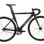 FABRICBIKE Bicicleta urbana - FABRICBIKE Fixie Aero Cuadro Aluminio Horquilla Carbono 28", 1 velocidades, marco: 58 cm, Aluminio, Matte Black