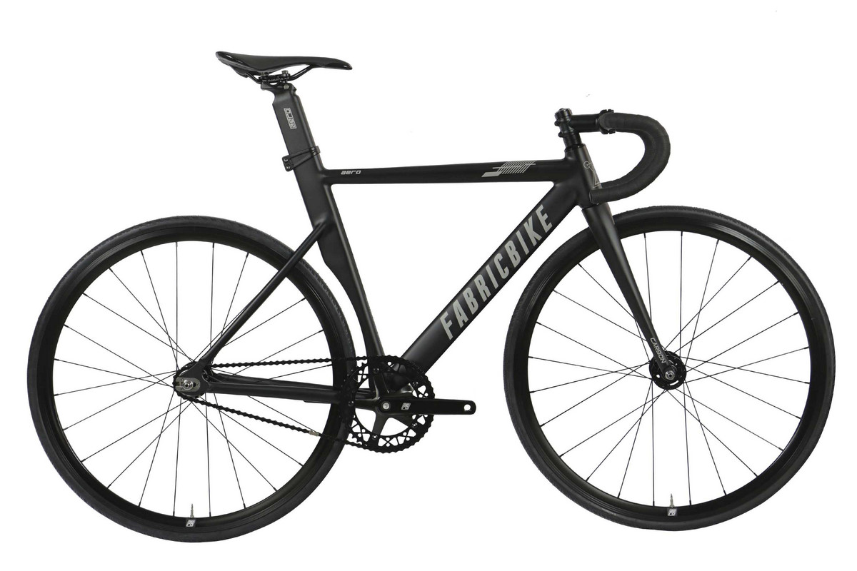 170441855_1 FABRICBIKE Bicicleta urbana - FABRICBIKE Fixie Aero Cuadro Aluminio Horquilla Carbono 28", 1 velocidades, marco: 58 cm, Aluminio, Matte Black - Imagen 1