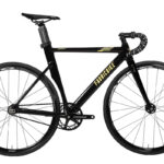 FABRICBIKE Bicicleta urbana - FABRICBIKE Fixie Aero Cuadro Aluminio Horquilla Carbono 28", 1 velocidades, marco: 49 cm, Aluminio, Glossy Black