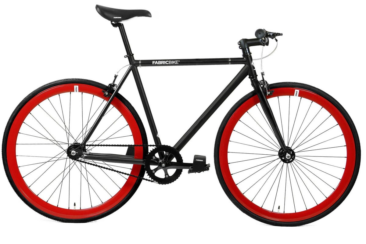 170441922_1 FABRICBIKE Bicicleta urbana - FABRICBIKE Fixie Original Acero Hi-Ten 28", 1 velocidades, marco: 54 cm, Acero, Black & Red - Imagen 1