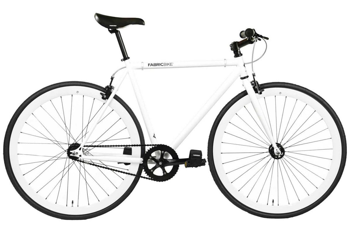 170441938_1 FABRICBIKE Bicicleta urbana - FABRICBIKE Fixie Original Acero Hi-Ten 28", 1 velocidades, marco: 49 cm, Acero, Glossy White - Imagen 1