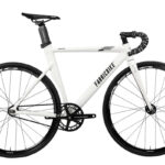 FABRICBIKE Bicicleta urbana - FABRICBIKE Fixie Aero Cuadro Aluminio Horquilla Carbono 28"., 1 velocidades, marco: 49 cm, Aluminio, White