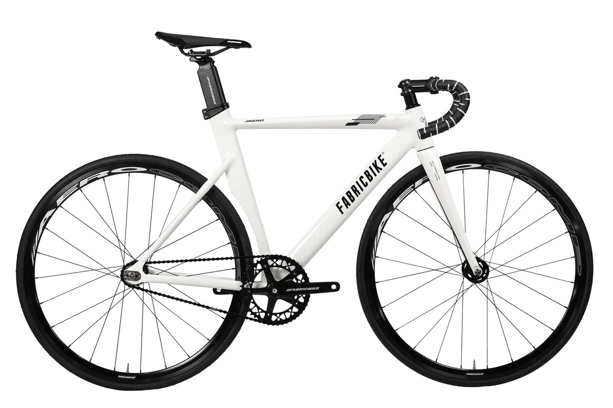 170441972_1 FABRICBIKE Bicicleta urbana - FABRICBIKE Fixie Aero Cuadro Aluminio Horquilla Carbono 28"., 1 velocidades, marco: 49 cm, Aluminio, White - Imagen 1