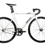 FABRICBIKE Bicicleta urbana - FABRICBIKE Fixie Aero Cuadro Aluminio Horquilla Carbono 28", 1 velocidades, marco: 54 cm, Aluminio, White